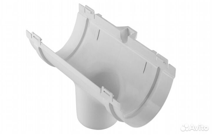 Водосточные системы. Желоб. Труба. Колено. Белая