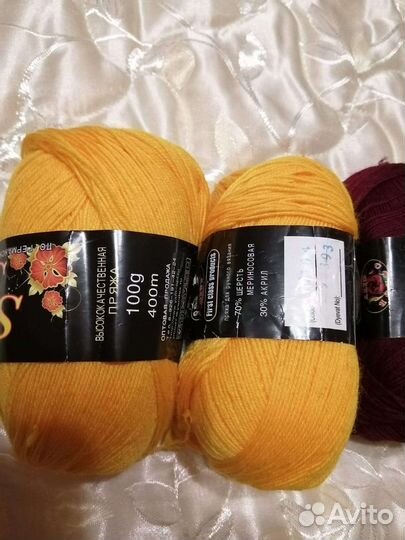 Пряжа шерсть акрил