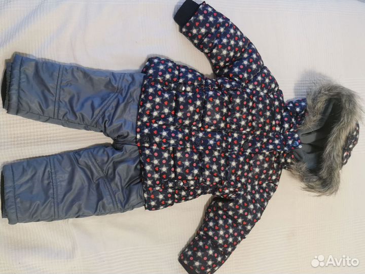 Зимний костюм для девочки 86 zara