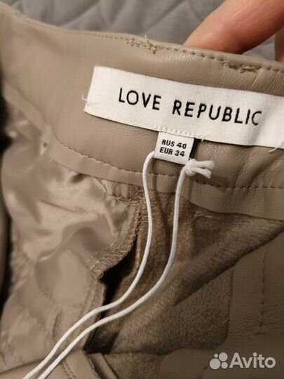 Брюки кожаные Love republic новые