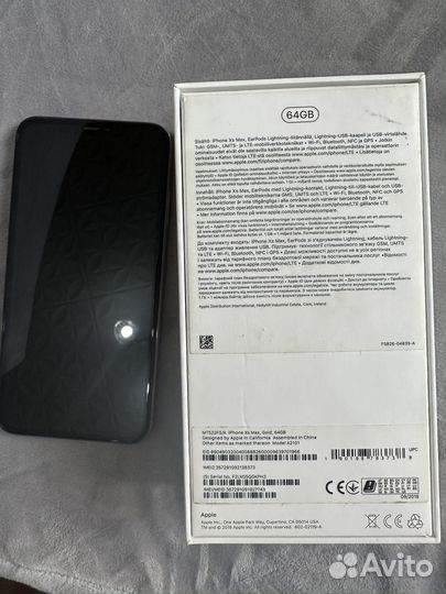 iPhone Xs Max, 64 ГБ