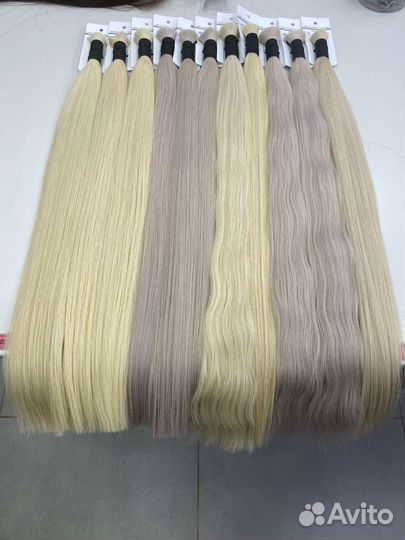 Волосы натуральные для наращивания в срезах