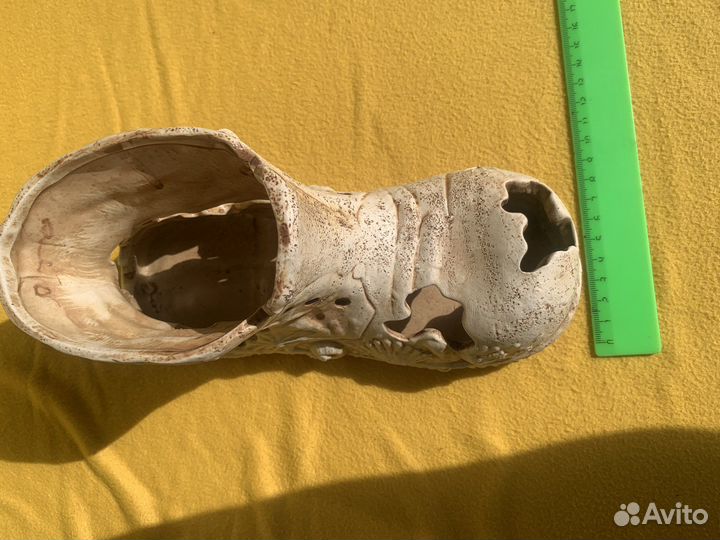 Декорация для аквариума, Сапожок керамический