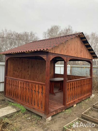 Беседка садовая из дерева
