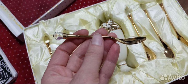 Набор чайных ложек 6 штук и подставка