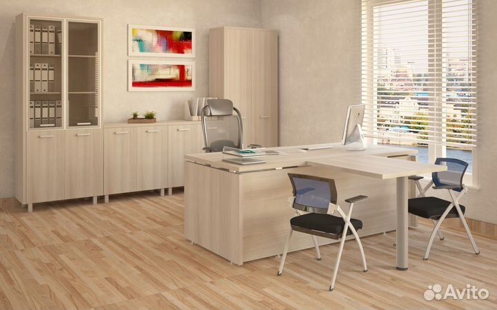 Набор мебели для руководителя (Шкаф+стол+тумба)