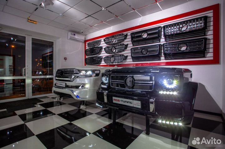 Диффузор Mercedes C-class w205 C63 AMG хром