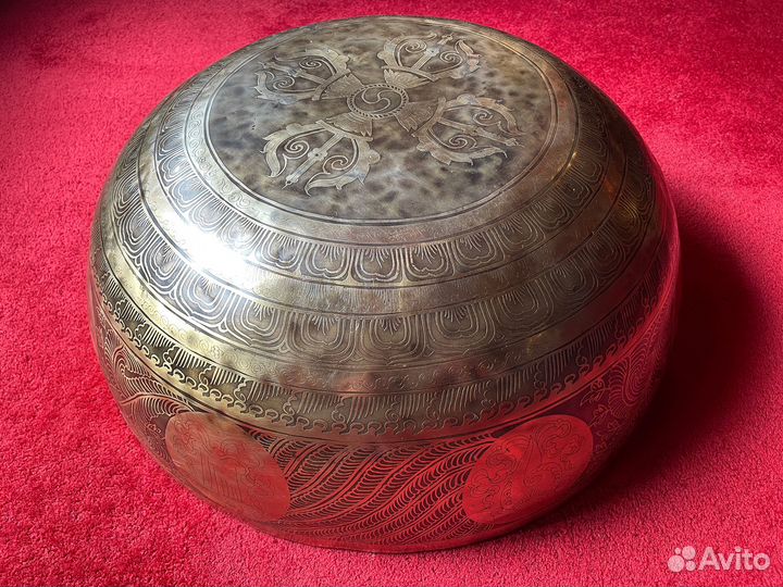 Поющая чаша напольная для ног 52см, нота Фа, Непал