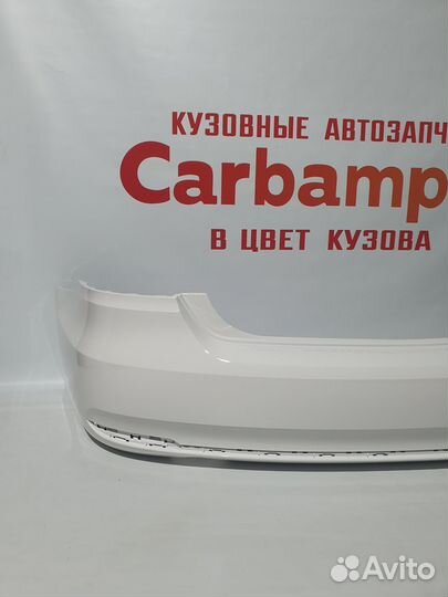 Бампер задний volkswagen polo в цвет белый