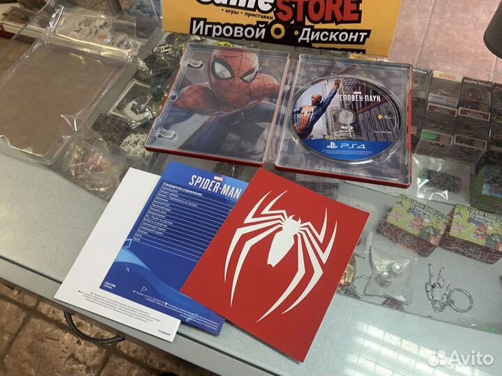 Человек Паук Игра + Steelbook PS4