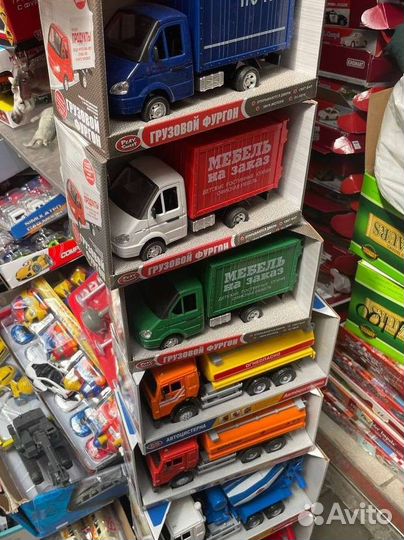 Большая инерционная игрушка Газель 1/27 звук свет