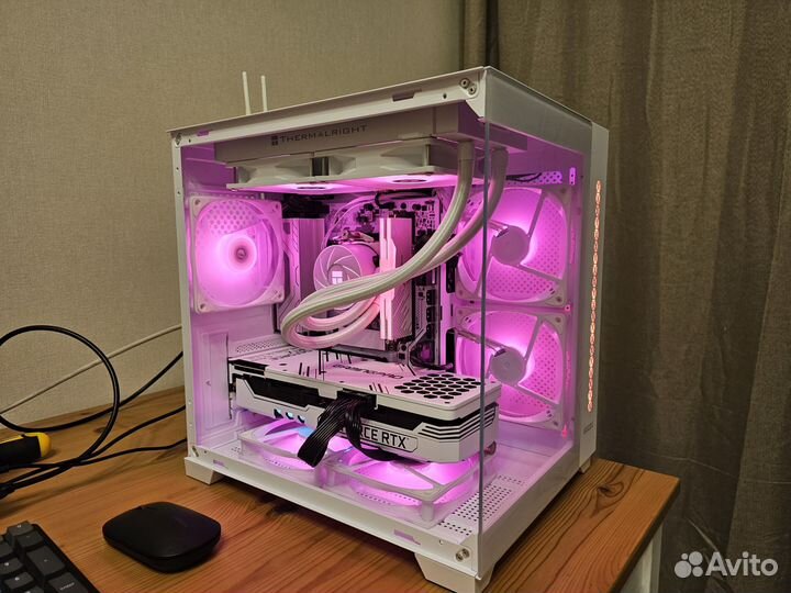 Игровой пк белый 7400f/3080ti/32gb/2tb