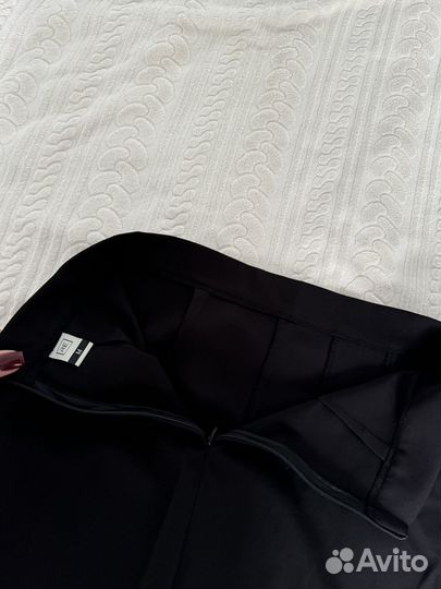 Юбка миди и джемпер бежевый