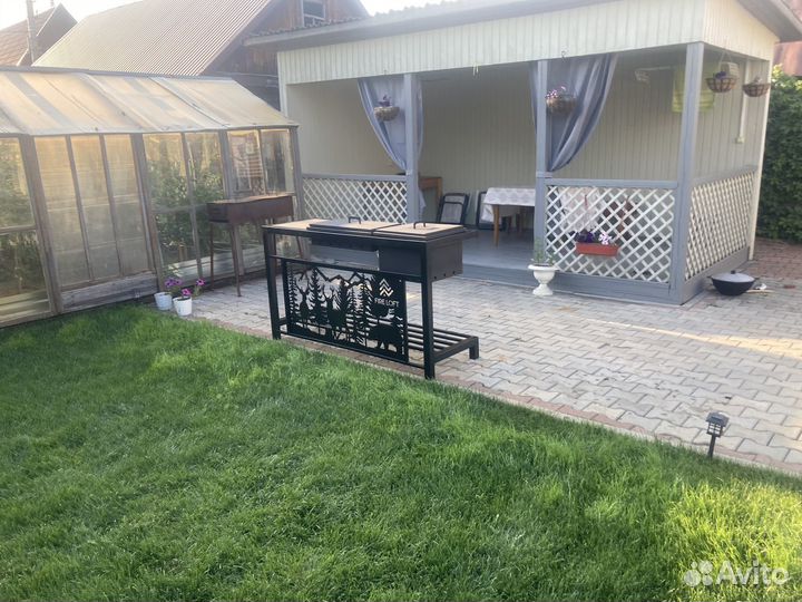 Мангал с печью под казан