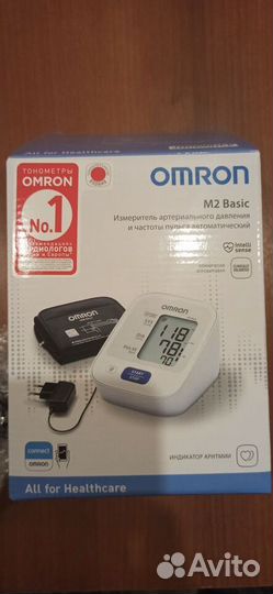 Автоматический тонометр omron M2 Basic с адаптером