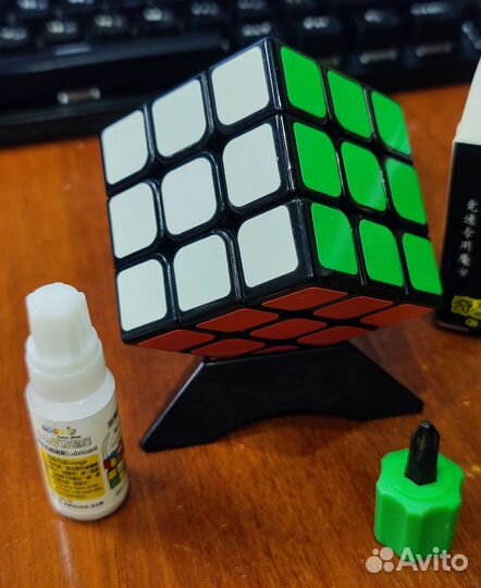 Кубик Рубика QiYi MoFangGe Sail, + смазка Maru, +