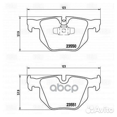 Колодки торм. для а/м BMW 3 (E90/91/92/93) (05