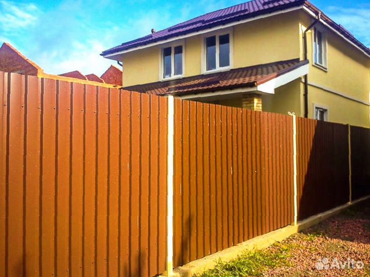 Забор из профнастила