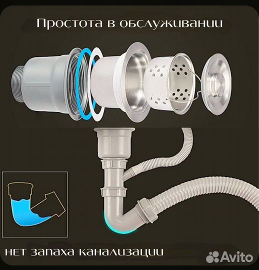 Мойка для кухни из нержавейки новая