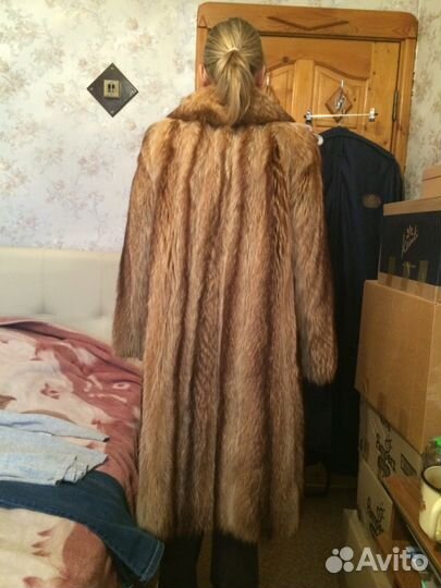 Шуба из канадского енота