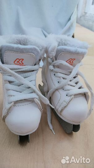 Коньки двухполозные 26