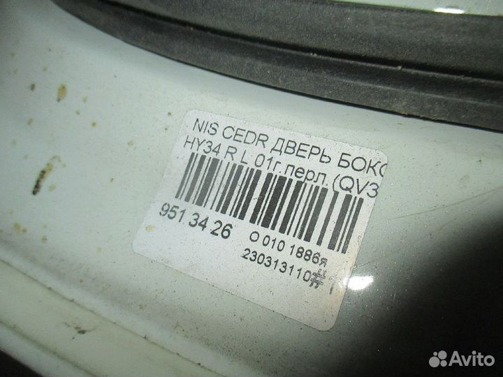 Дверь задняя левая Nissan Cedric HY34