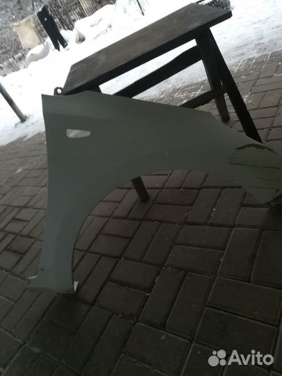 Переднее крыло на хундай солярис