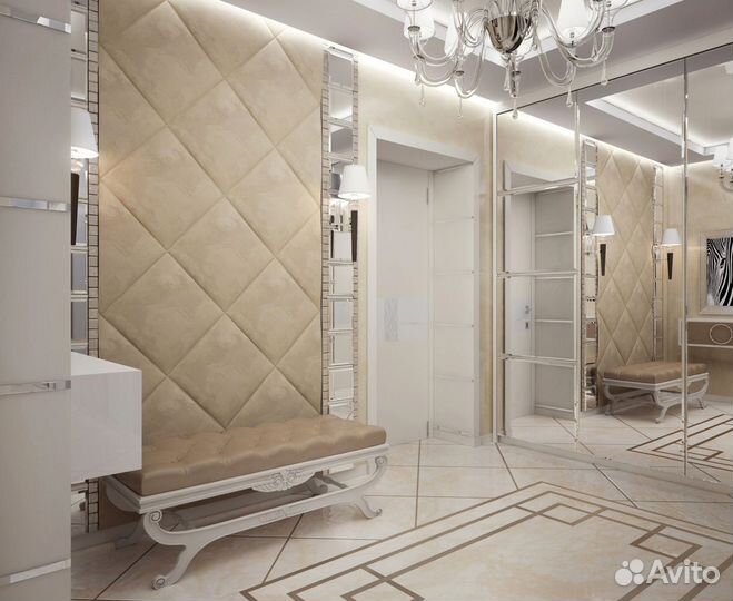 Мягкие стеновые панели для прихожей