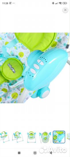 Детские электронные качели для новорожденных бу