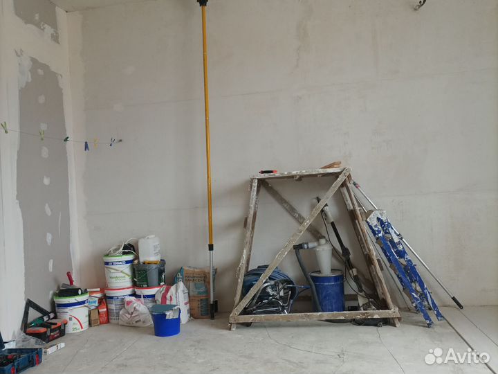 Ремонт квартир, отделка - механи-ная штукатурка