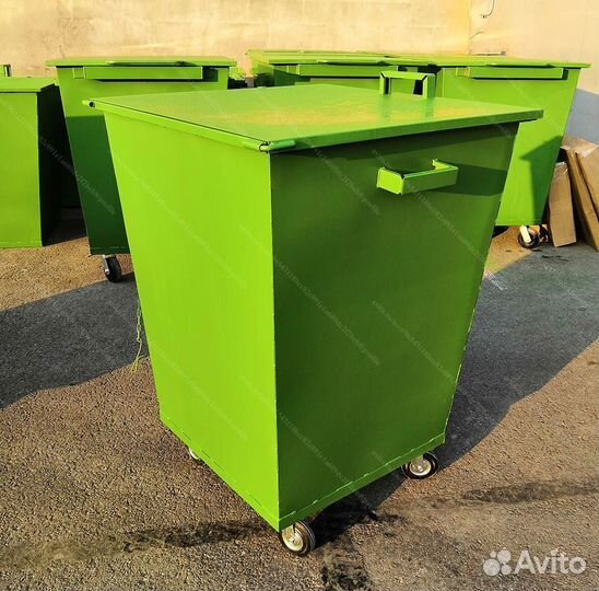 Контейнер мусорный из металла 0,75 м3 Арт ж13092