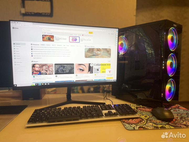 Мощный Пк 6 ядер 4.1ггц/R9 270X/Монитор,клава,мышь