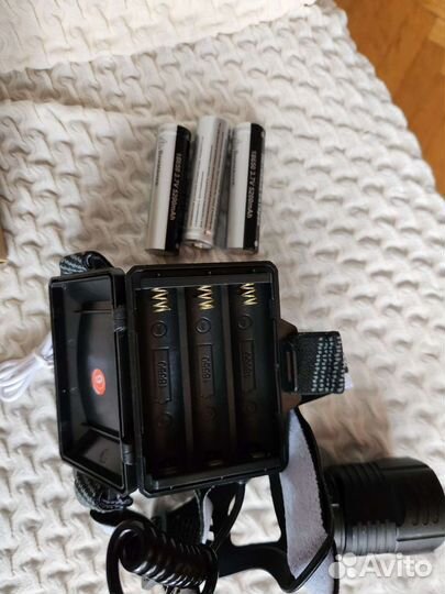 Сверхъяркий налобный фонарь 1км 