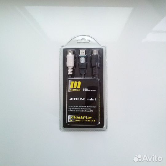Midi USB интерфейс Miditech midilink mini