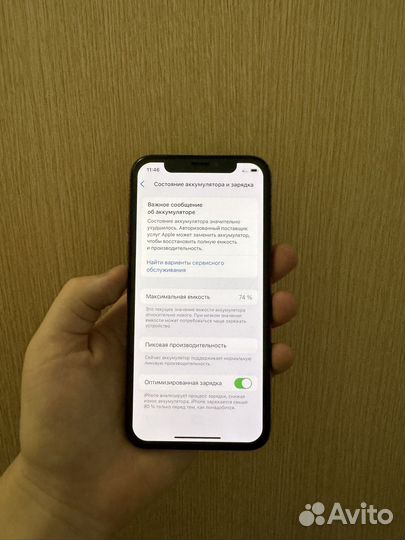 iPhone Xs 64gb 74% акб original sim+esim