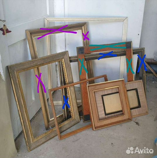 Рамы для картин дерево б/у