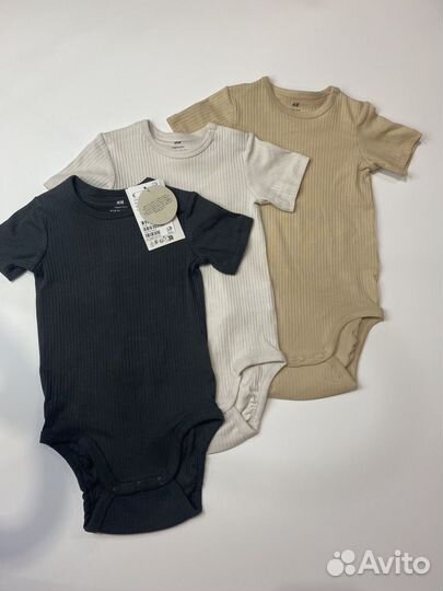 Боди H&M для малышей комплект 92