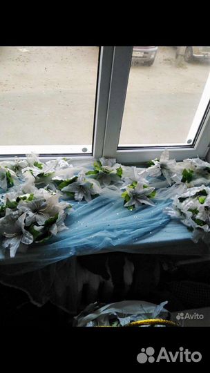 Свадебные украшения на машину