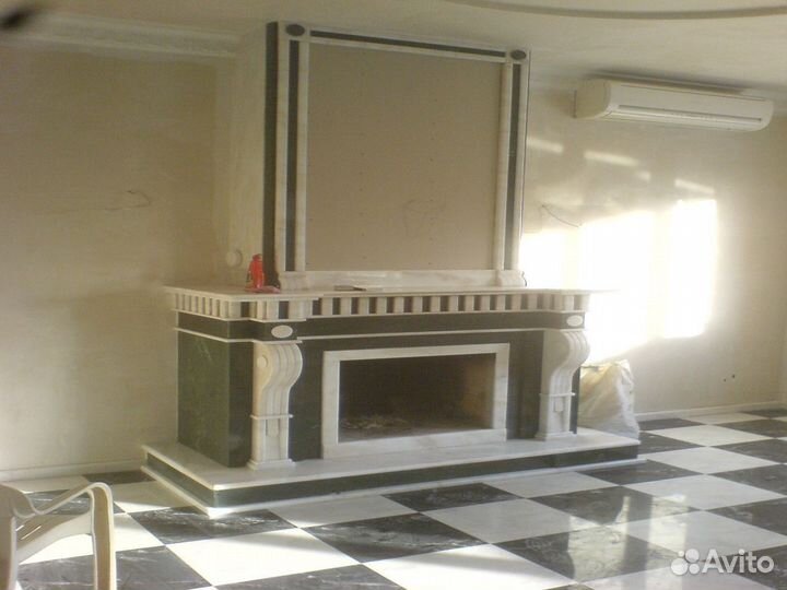 Камин, каминный портал, под ключ из камня