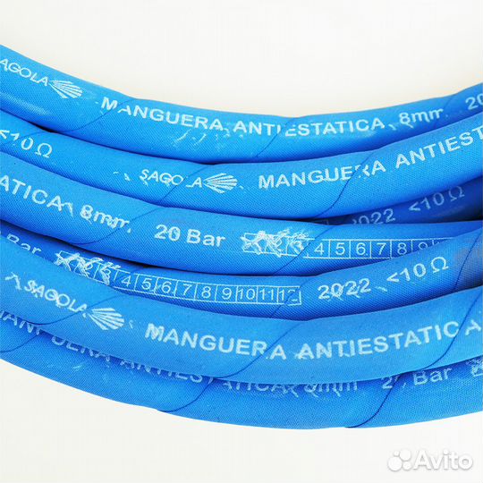 Sagola шланг воздушный 8х15мм антистатический с бр
