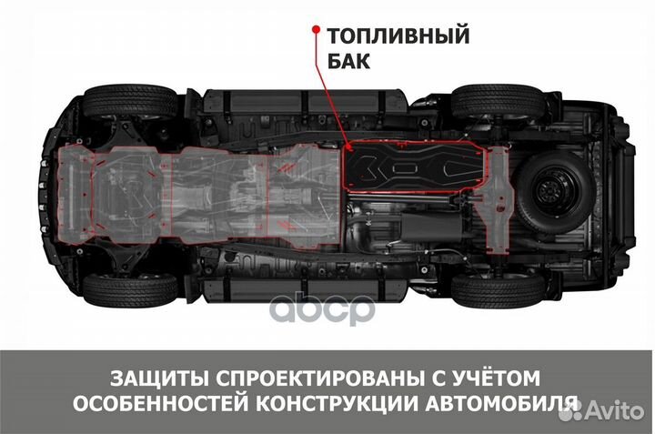 Защита топливного бака 111.04718.1 Автоброня