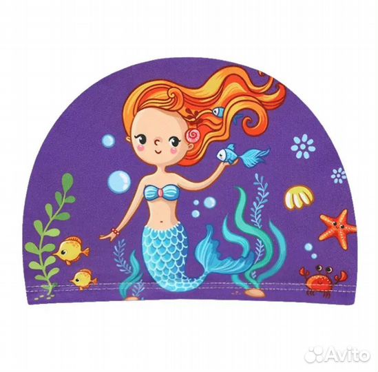 Шапочка для бассейна детская полиэстр