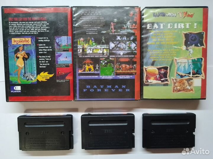 Sega Big Box карики 90-ых 6шт + книга цена за все