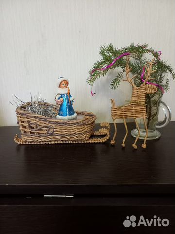 Саночки из бумажной лозы