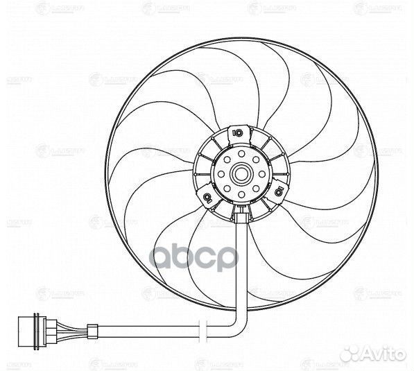 Вентилятор радиатора охлаждения VAG octavia/GOL