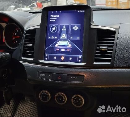 Mitsubishi Lancer 10 магнитола Android стиль Tesla