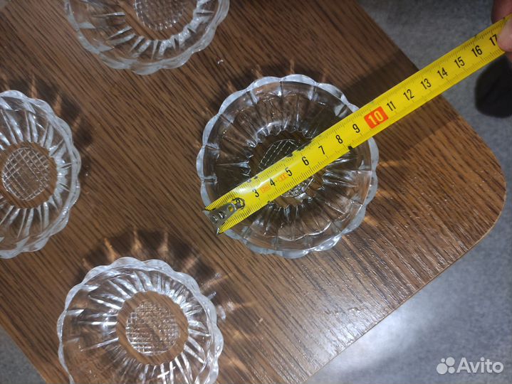 Розетки для варенья хрусталь СССР новые