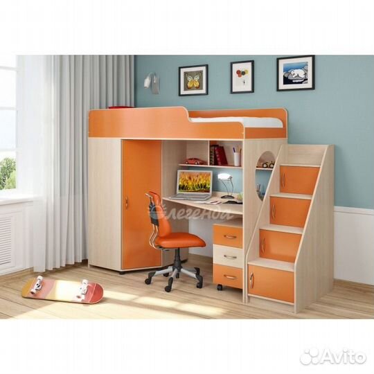 Кровать чердак