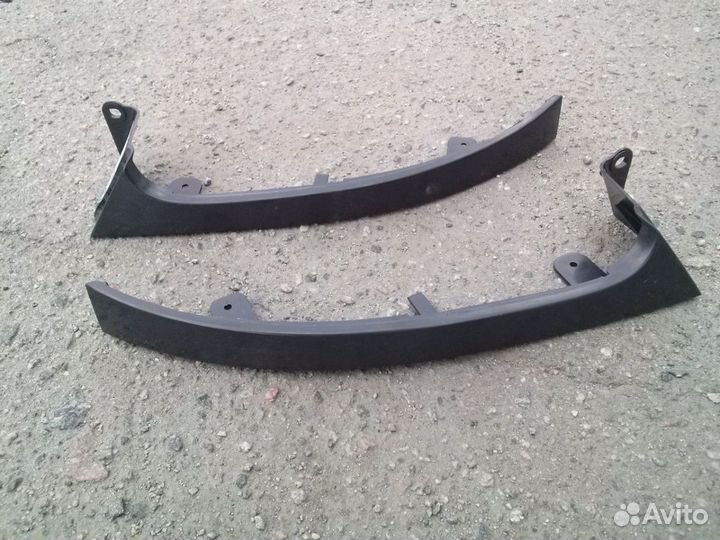 Шевроле Ланос реснички под фару, молдинги