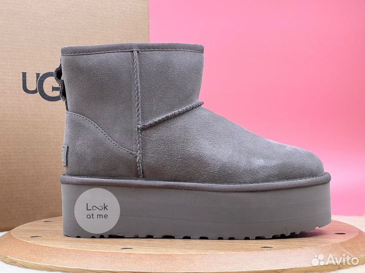 Угги женские Ugg Classic Mini Platform Smoke